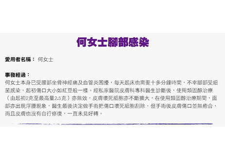 何女士腳部治療